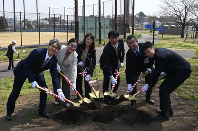 前回植樹の様子(2025年3月28日 神奈川県横浜市)