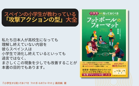 スペイン小学生が学ぶ『小学生から知っておくべき フットボールのフォーマット』1月20日発売｜攻撃アクションの型を体系的に習得