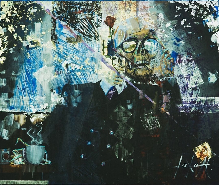 The flower has bloomed because the neck was broken / 2018, March