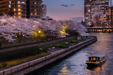 【星のや東京】夜明け前の隅田川を貸切舟で堪能！「夜明けの船上花見」開催｜期間：2022年3月25日〜4月10日