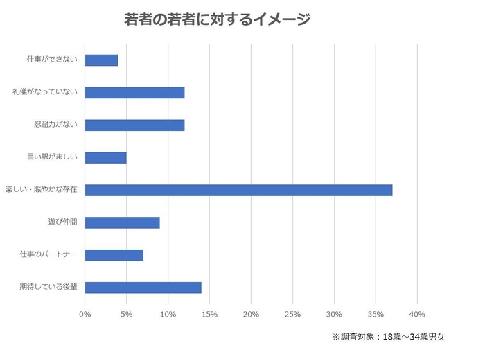 若者の若者に対するイメージ