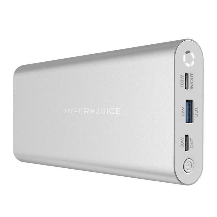 2つのUSB-C PDポート(100W/60W)と QC3.0 USB-Aポート(18W)