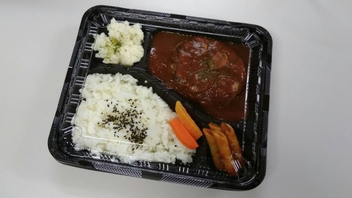 ハンバーグ弁当サンプル