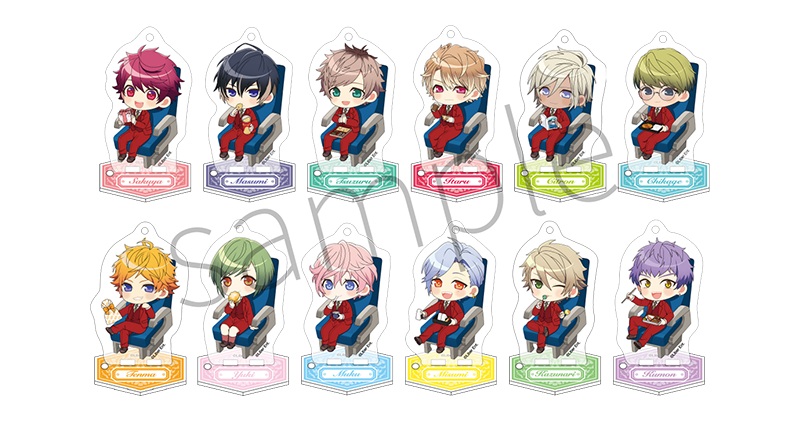 トレーディングアクリルスタンドキーホルダー【春組・夏組】(全12種)