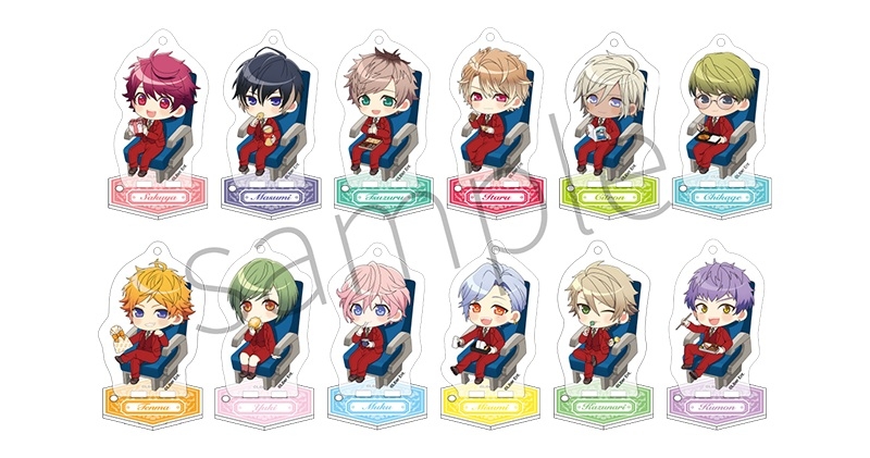 トレーディングアクリルスタンドキーホルダー【春組・夏組】(全12種)