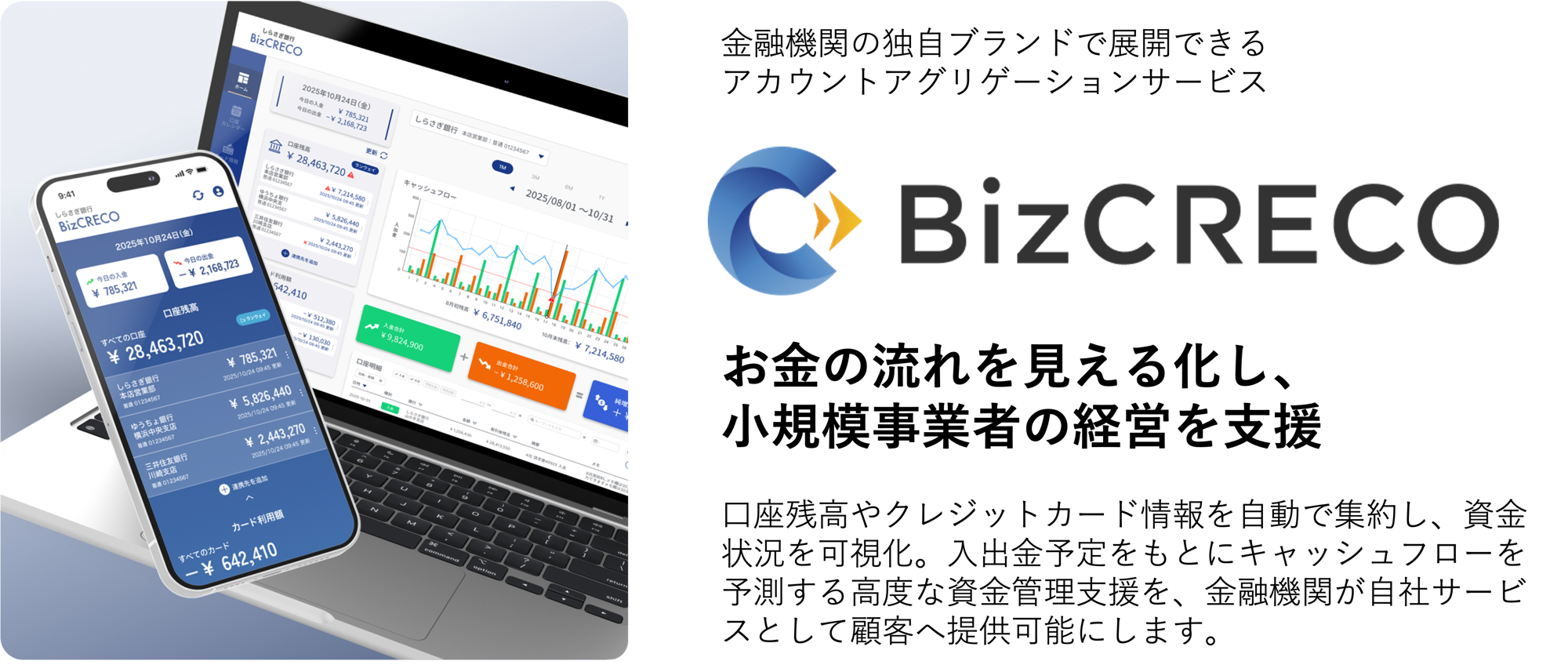 アイ・ティ・リアライズ、複数の法人口座を一元管理できる資金管理サービス「BizCRECO」を提供開始