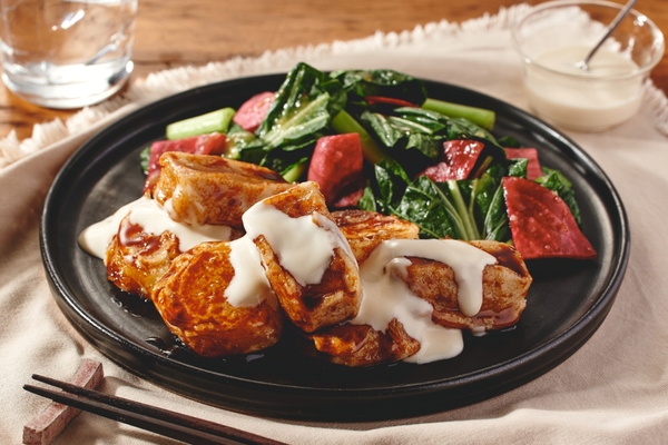 「じゃが芋と生麩の甘辛炒め」