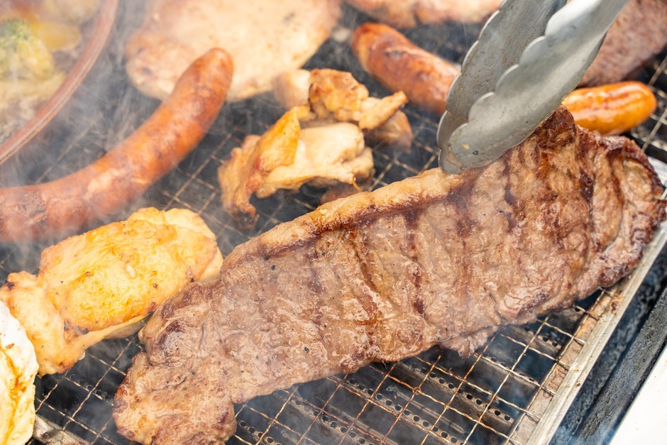 BBQの様子