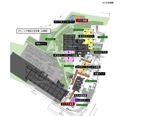 「シェア共用部」の配置図