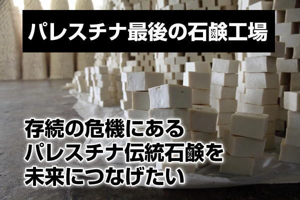 パレスチナ伝統石鹸を未来に繋ぐ！ パレスチナ最後の石鹸工場を救うために、 無期限支援プロジェクトを再開