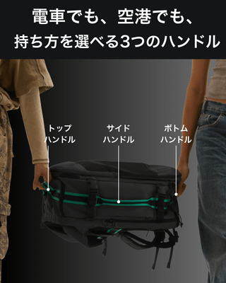 持ち方自由！シーンに合わせたハンドル