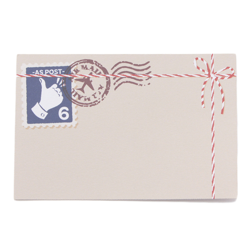 「メッセージカード Post」価格：50円／5枚入り／手紙を模したデザイン。プレゼントなどに一言沿えるカードとして最適。