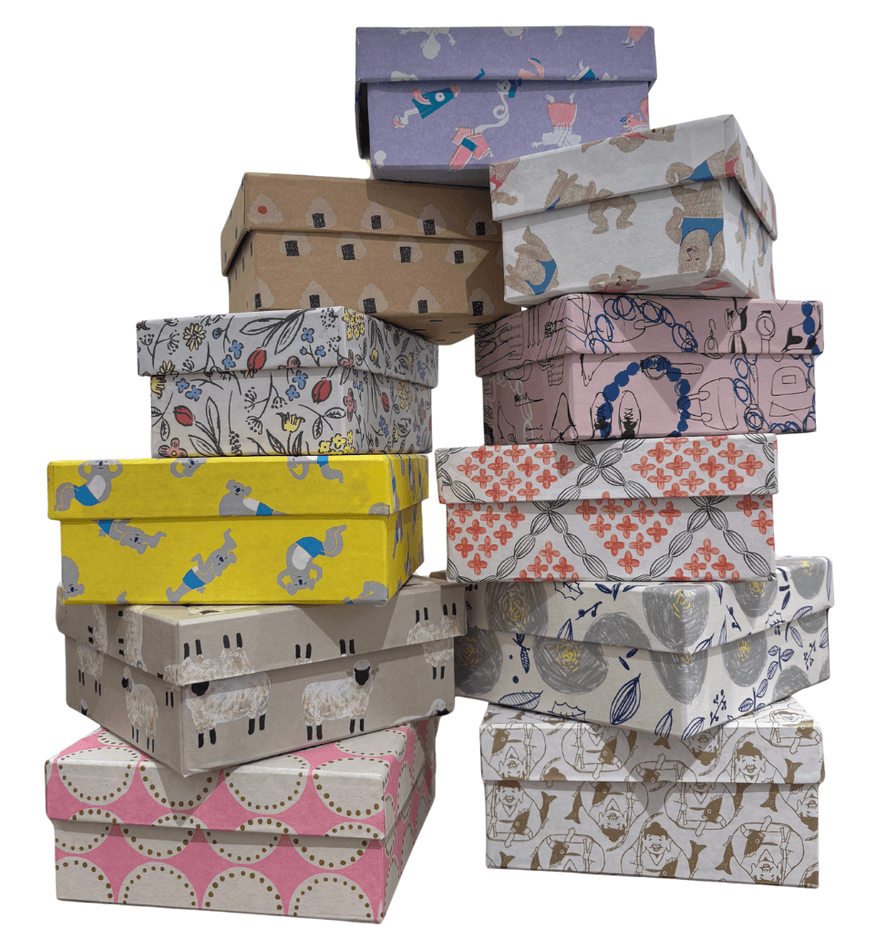 めぐり箱は、20種類以上の中からお好きな柄をお選び頂けます