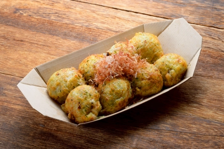 福岡県初！札幌で行列のできるたこ焼きえび焼き屋「なかよし屋」 羅臼タコ漁師の浜茹でタコ使用 3/11(水)ゆめマート永犬丸店オープン！