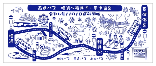  ＜開業記念手ぬぐいイメージ＞