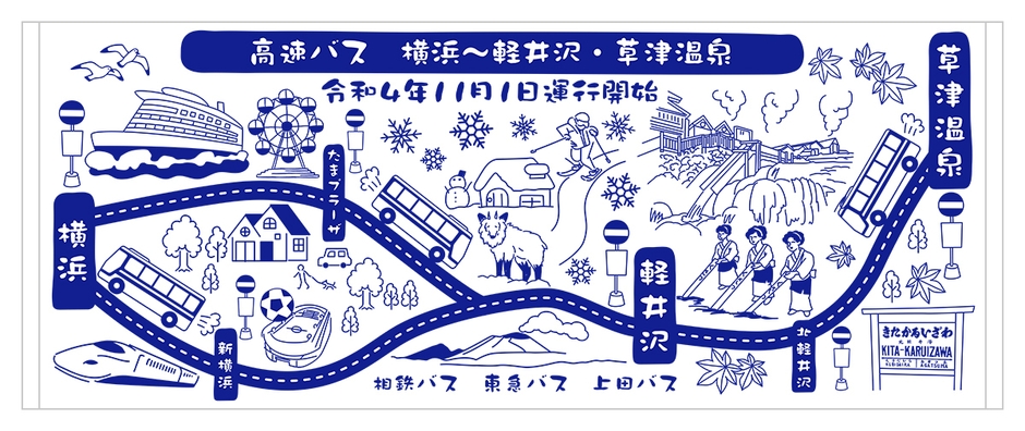  ＜開業記念手ぬぐいイメージ＞