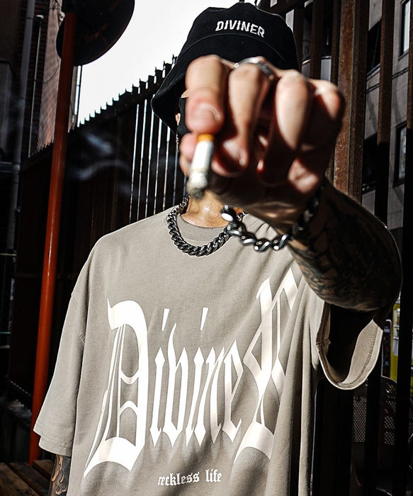 Blur Logo Big TEE(ケミカルグレー)