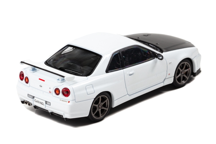 1/43 日産 スカイライン GT-R VspecII N1 (BNR34) 2000 White:右後