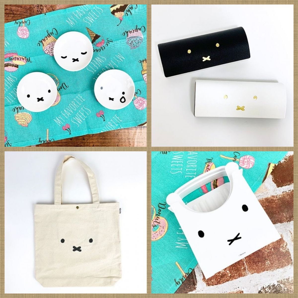 お顔ミッフィーが大集合!!シンプルで使いやすいアイテムは実用性バッチリですよ♪