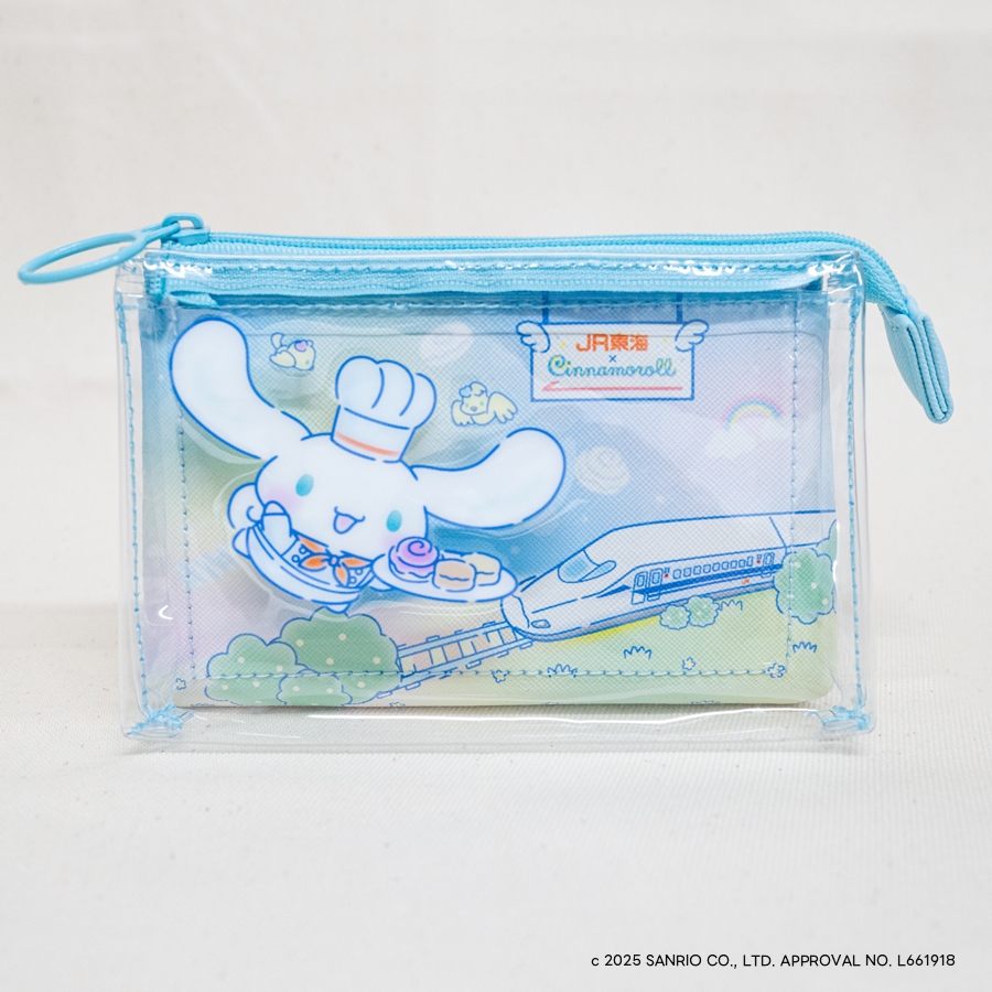 スリーポケットクリアポーチ