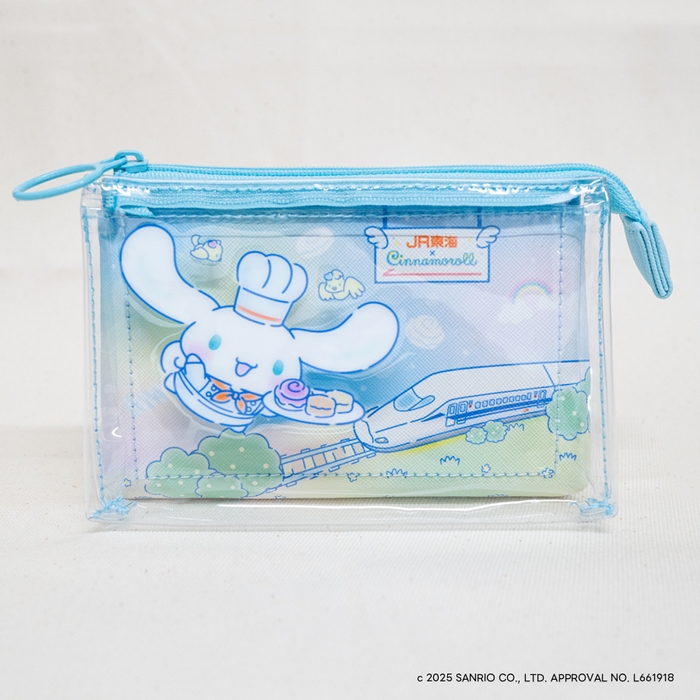 スリーポケットクリアポーチ