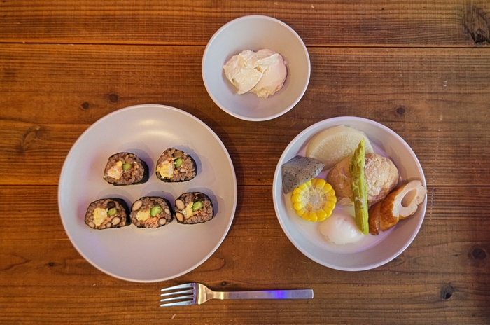 豆乳巻き寿司・豆乳冷製おでん