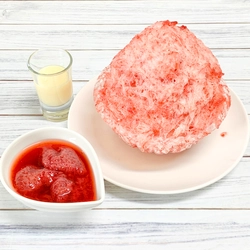 果肉たっぷりのシロップで味わう「ダブルいちごのかき氷」新発売 　岡山・農園カフェ湯郷で7月11日(土)から