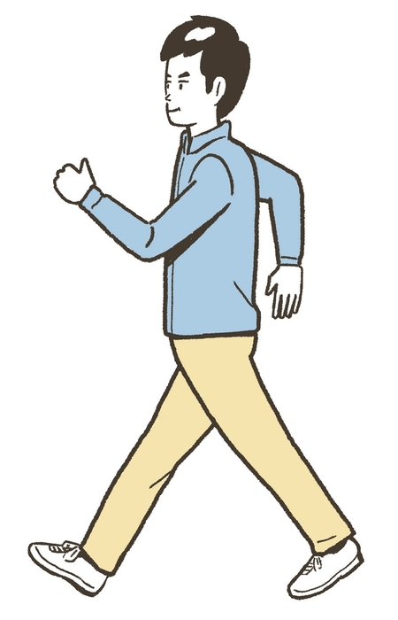 3分間すたすたペースで歩く