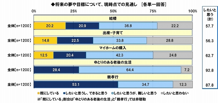 将来の夢・目標と、その見通し