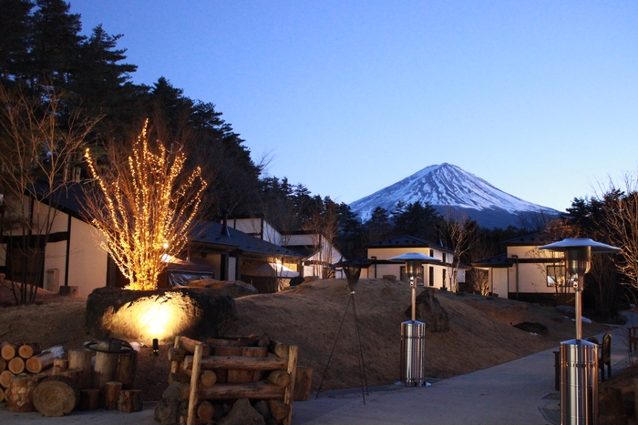 ヴィラから見える富士山は絶景です