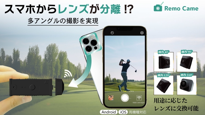 スマホからレンズが分離したリモートカメラ