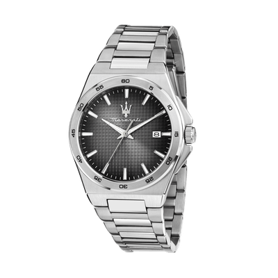 40MM 3H BLK+GREY DIA SS BR