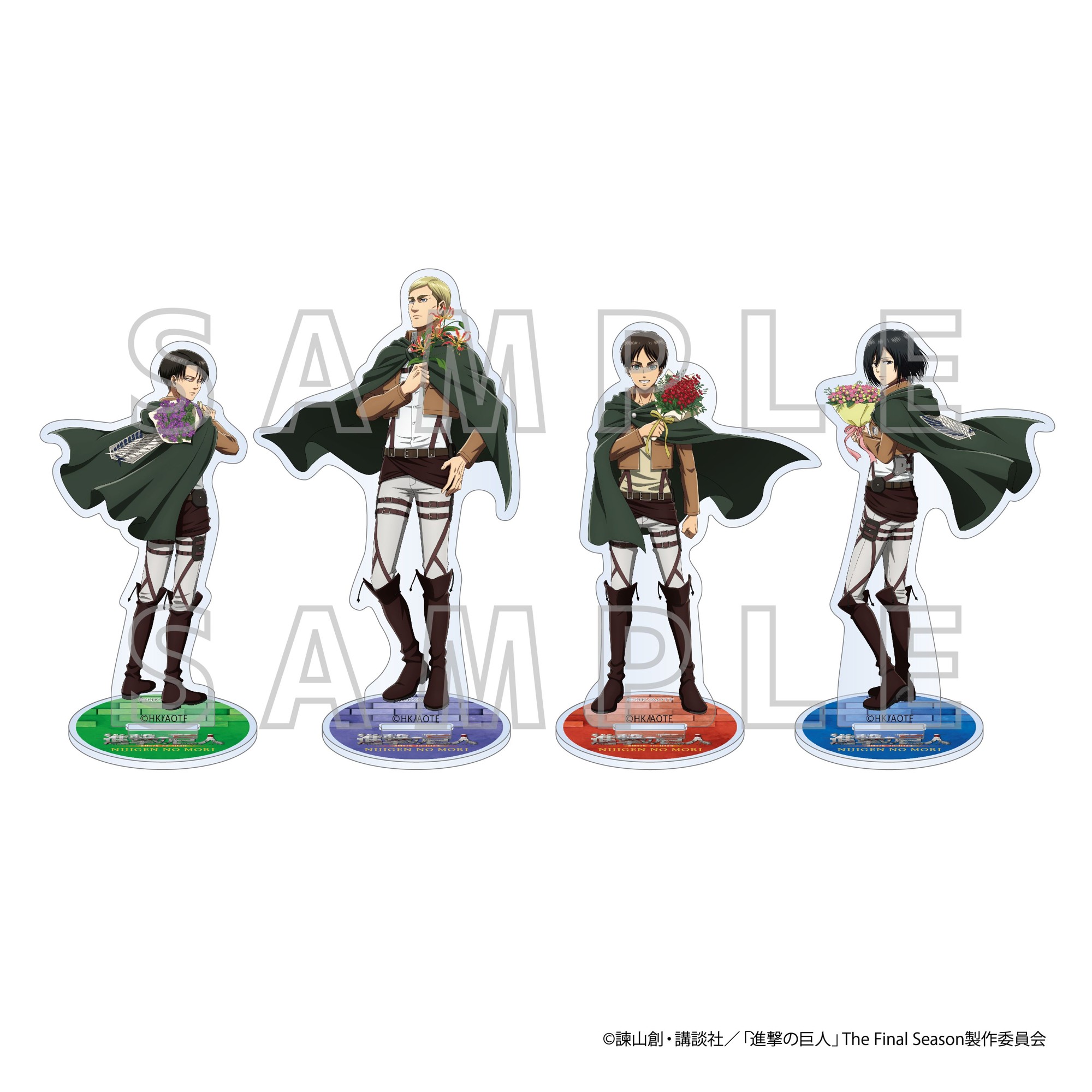 コラボグッズを身につけ、自分だけの“物語”を始めよう！
TVアニメ『進撃の巨人』×ニジゲンノモリ コラボイベント
第1弾オリジナルコラボグッズ36アイテムを発表！