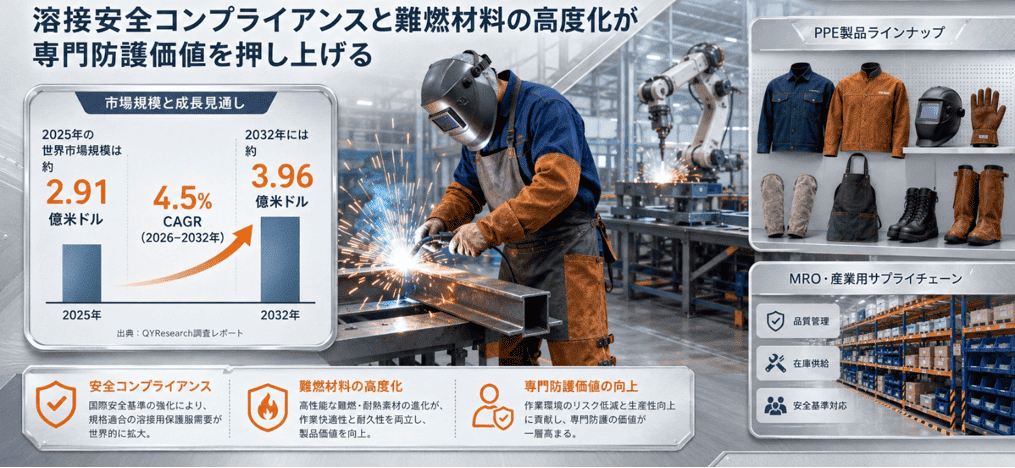 溶接用保護服調査レポート:市場規模、シェア、動向、予測2026-2032