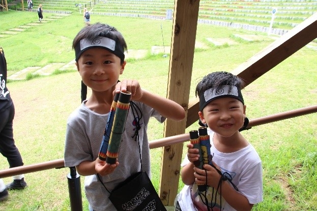 ▲はじめての任務に挑め!ちびっこ忍者大集合!