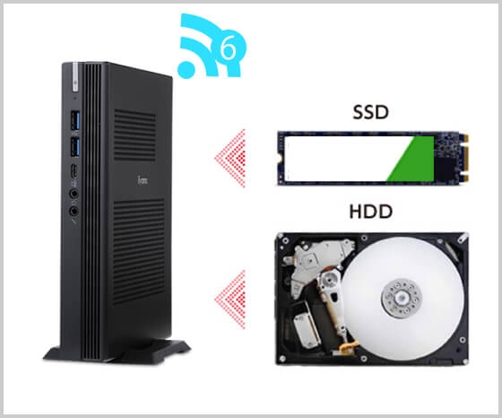 最新規格のWi-Fi6に対応!小型の筐体ながら豊富なインターフェ イスを搭載