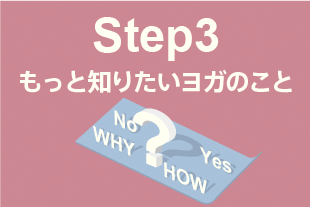 Step3:もっと知りたいヨガのこと