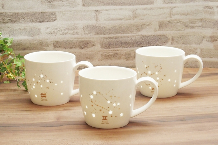 しずく彫り 星座マグカップシリーズ