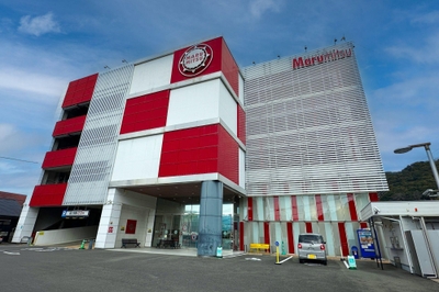 △災害時の「地域防災拠点」となる、まるみつ時津店。