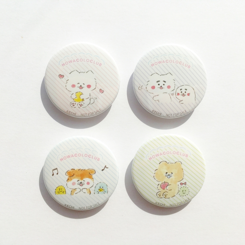 ほわころくらぶオリジナル缶バッジ
