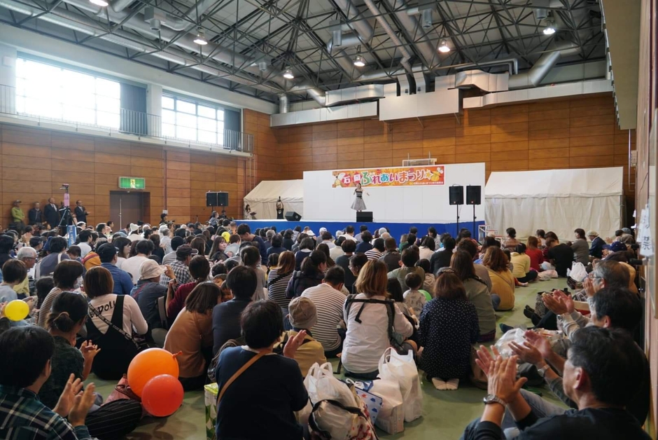 地元石岡ふれあい祭りにて