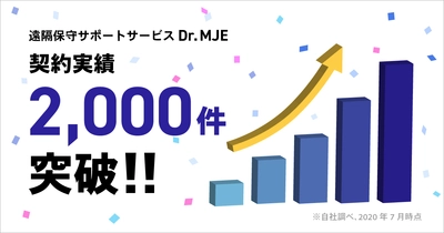 オフィスのITトラブルについて何でも相談可能！ サブスク型の遠隔保守サポートサービス「Dr.MJE」の 契約実績が2,000件突破！