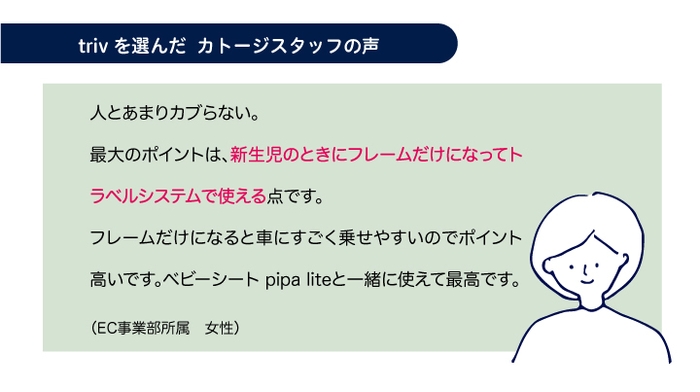 trivを選んだカトージスタッフの声4.1