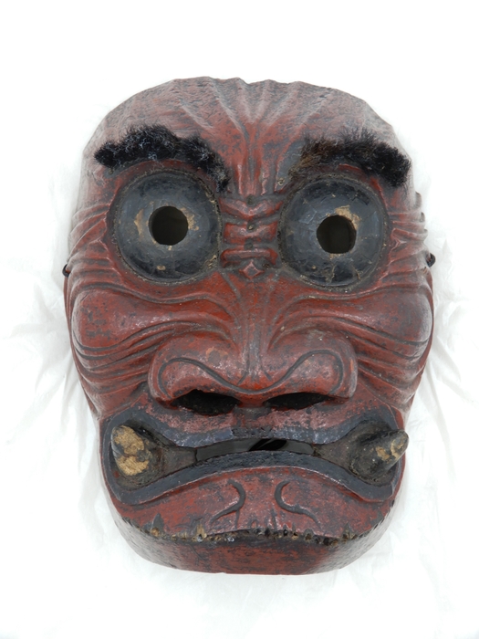 栂尾神楽 鬼面（名称不明）　江戸時代後期　個人蔵