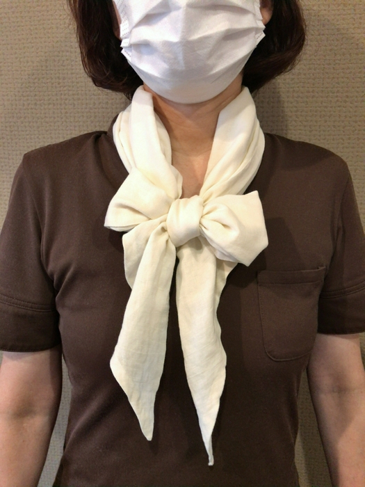 スカーフアレンジ例・長さ150cmタイプ