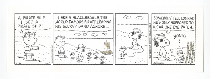 「ピーナッツ」原画 1997年7月31日 (C) Peanuts Worldwide LLC
