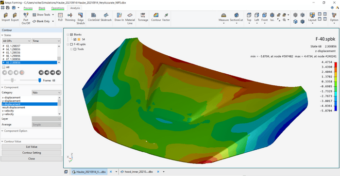 Ansys Formingにより、エンジニアはシートメタルフォーミングプロセスのすべての段階においてデジタル設計と検証が可能となります。