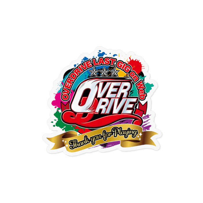 OVERDRIVE LAST GIG on Web「Thank you for Playing」Logo Sticker