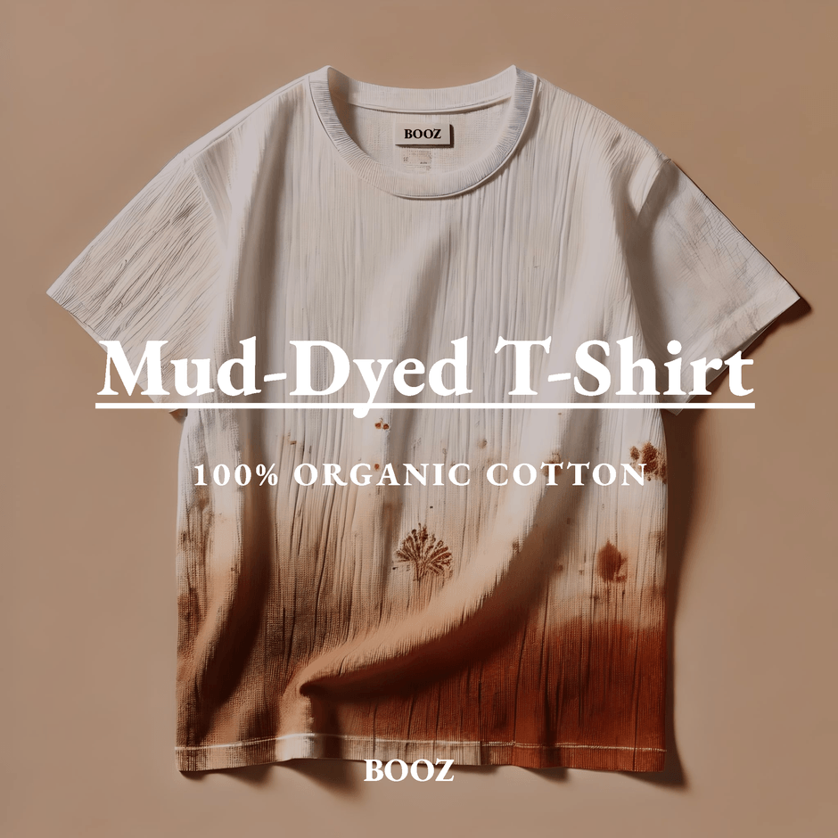 泥染めTシャツ
