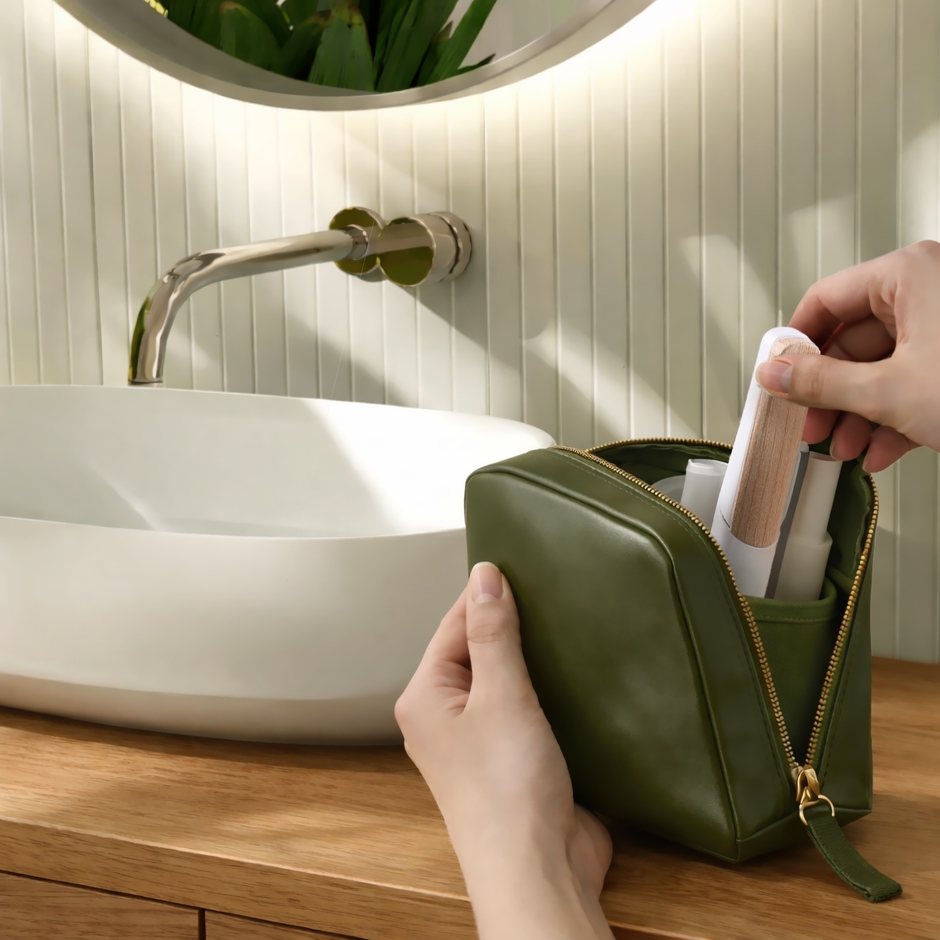 化粧台周辺に保管